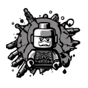 Lego tattoo design idea