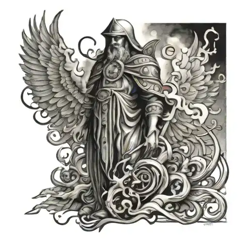 Exodus 14, 21-2 tattoo design idea