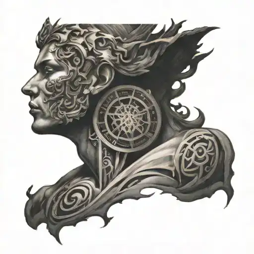 consciousness of god  tattoo design idea
