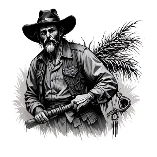 immortal brother hay farmer wind chimes jaded 5150 protector fearless tattoo design idea