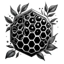 Honeycomb tattoo design idea