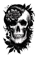 Blackout tattoo design idea