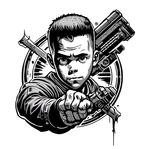 Fallout Vault boy tattoo design idea