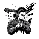 Fallout Vault boy tattoo design idea