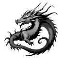 taurus dragon combination design tattoo design idea