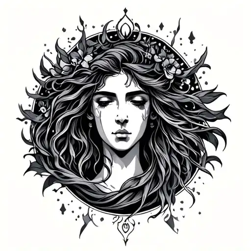 Virgo Aquarius tattoo design idea
