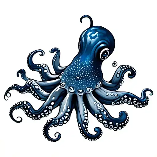 Blue Ringed Octopus tattoo design idea