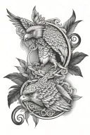 philippine eagle soaring tattoo design idea