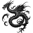 Filler dragon design tattoo design idea