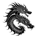 Filler dragon design tattoo design idea