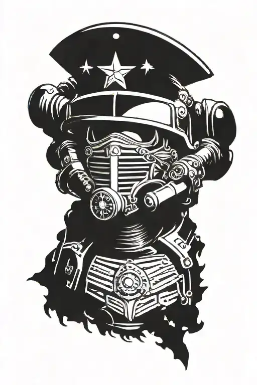 space marine tattoo design idea