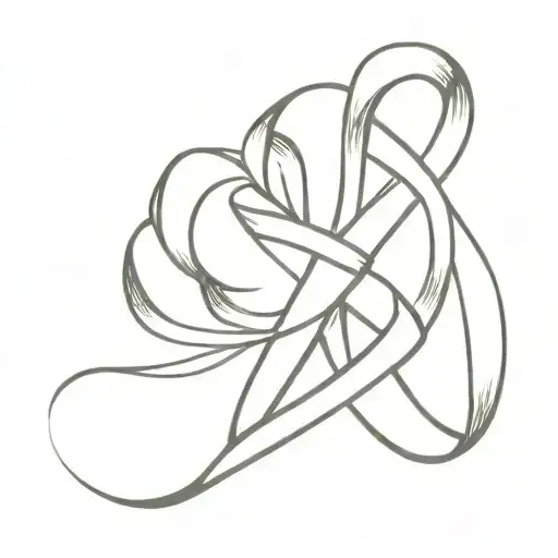 child abuse ribbon awareness in memory of  tattoo design idea