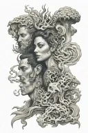 Four elements tattoo design idea