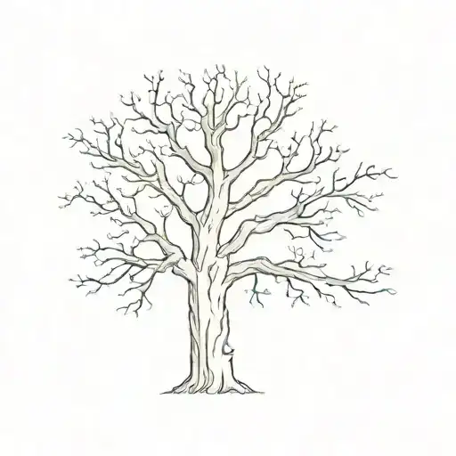 a tattoo describing disappointment, trees may be present. mainly focusing on disappointment in life. any symbols c tattoo design idea