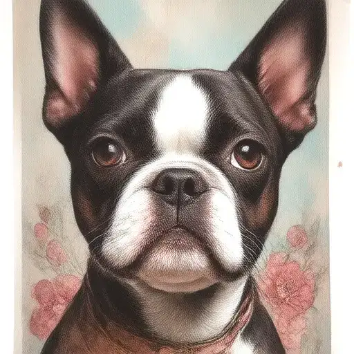 Boston Terrier tattoo design idea