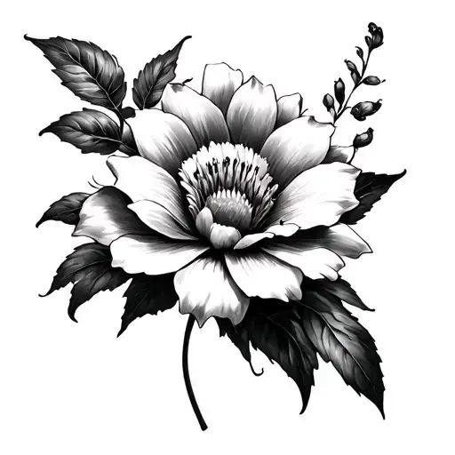"is it better to speak or to die"add wilting flower tattoo design idea