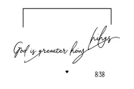 God is greater than highs and lows roman 8:38 39 tattoo design idea