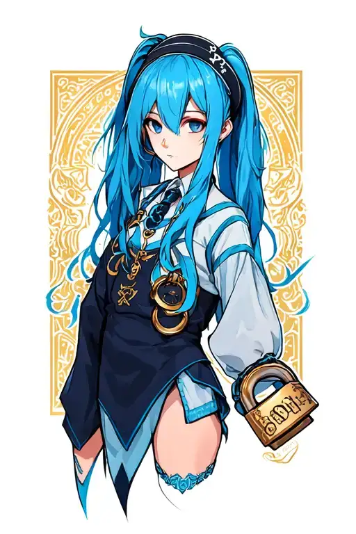 Nagi Blue Lock character tattoo design idea