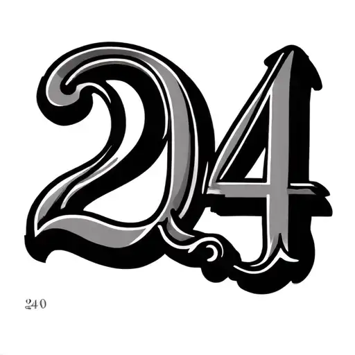 Roman numerals Date 20 10 24 tattoo design idea