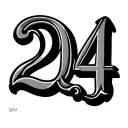 Roman numerals Date 20 10 24 tattoo design idea