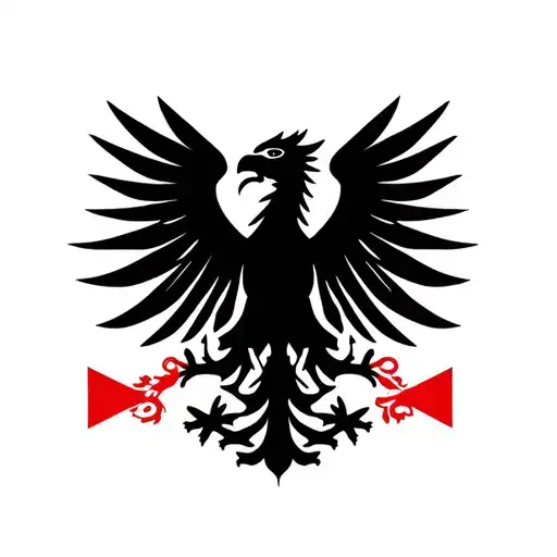 Can you design a tattoo based on the polish flag with the white eagle and polish wing hussars and other major polish his tattoo design idea