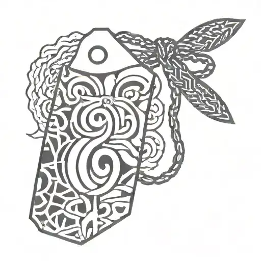 omamori charm tattoo design idea