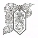 omamori charm tattoo design idea