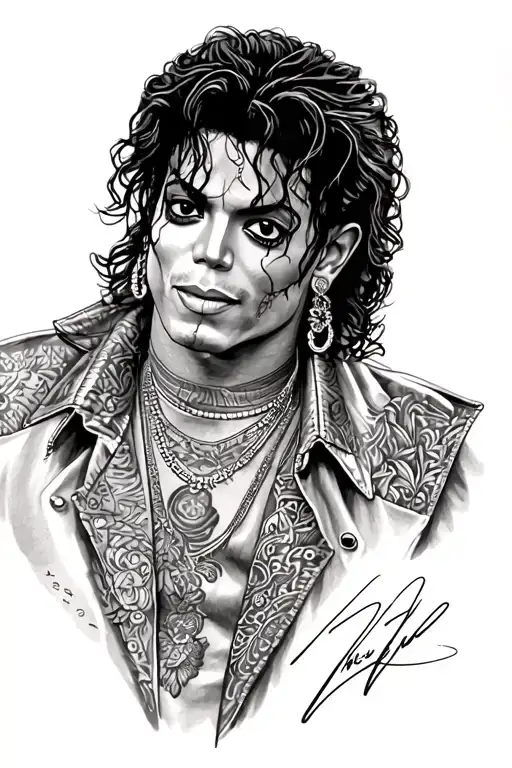 Michael Jackson tattoo design idea