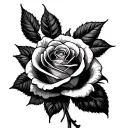 999 rose made tattoo design idea