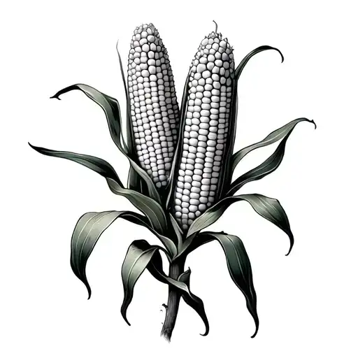 Corn Stalk tattoo design idea