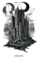 album art from downtown battle mountain by dance Gavin dance tattoo design idea