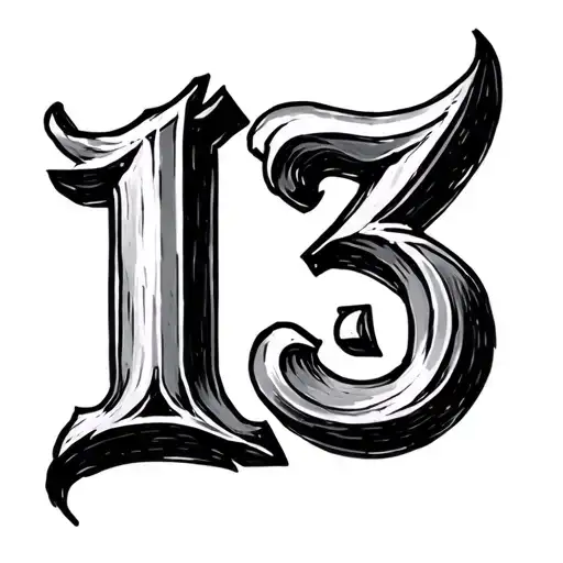 13 Roman Numeral tattoo design idea