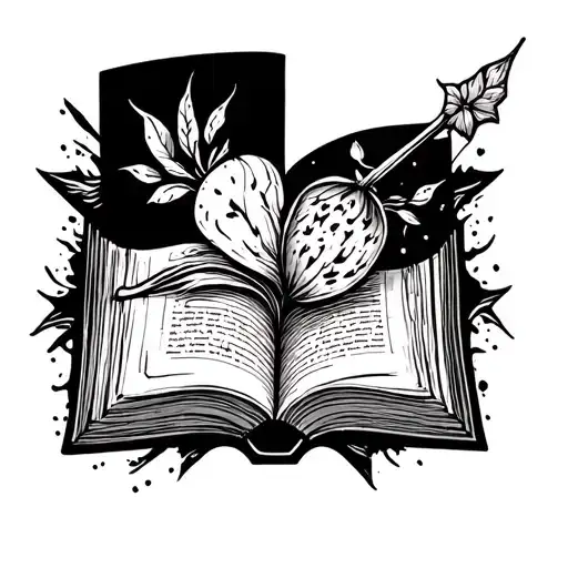 spicy book genre inspired finger tattoo tattoo design idea