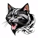 Hellcat tattoo design idea