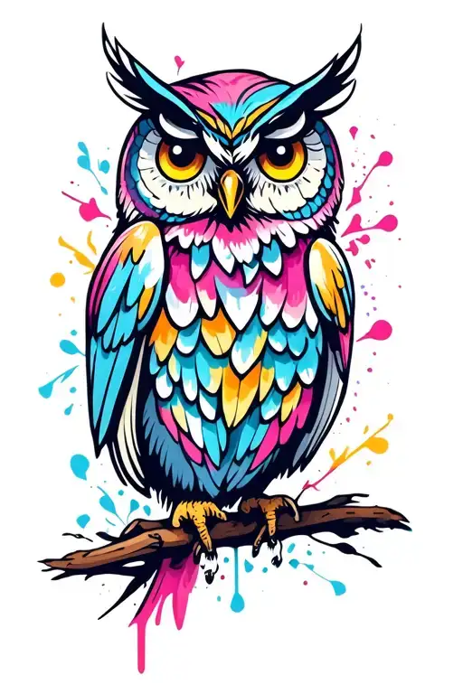 owl tattoo design idea