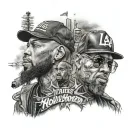 rappers Hollywood la tattoo design idea