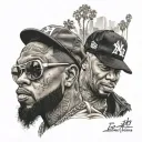 rappers Hollywood la tattoo design idea