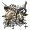 rappers Hollywood la tattoo design idea