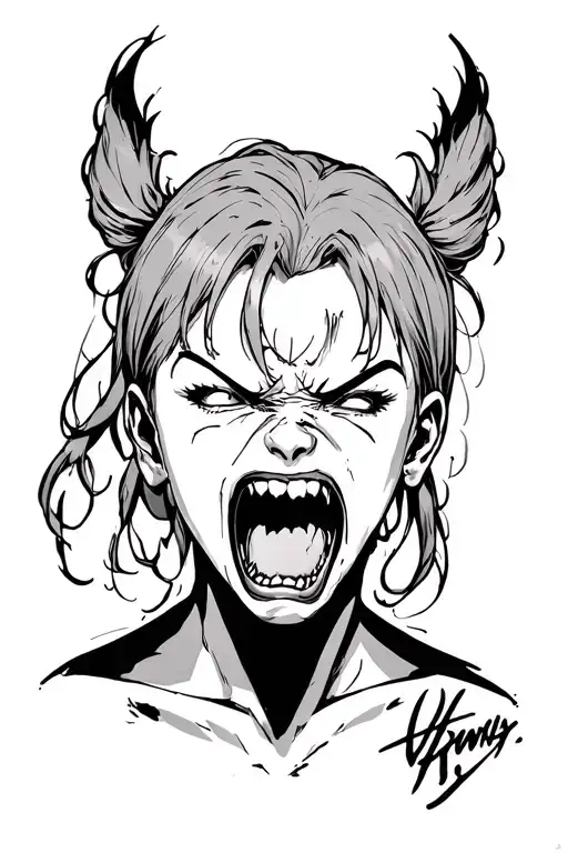 anger issues tattoo design idea