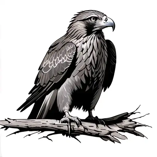Harris Hawk tattoo design idea