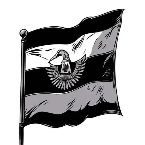 assyrian flag tattoo design idea