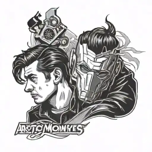 arctic monkeys am pm tattoo design idea