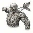 something that represents strength whilst going through chemo and a brain tumor tattoo design idea