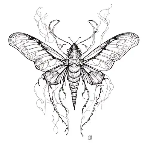 Metamorphosis tattoo design idea