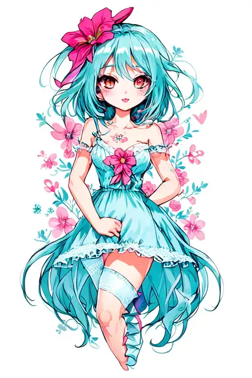 Girly minimalist tattoo tattoo design idea