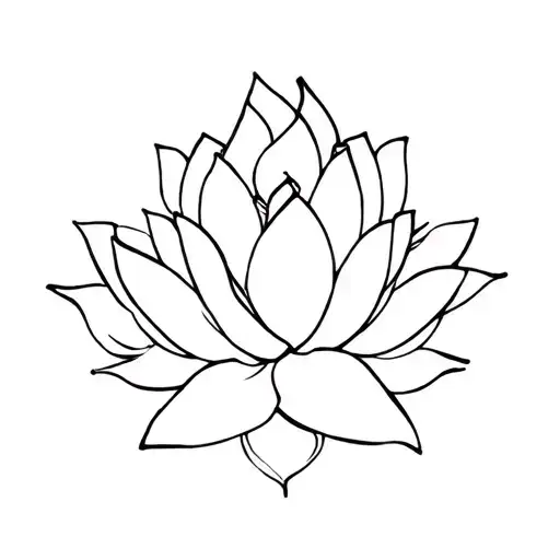 Angkor wat and lotus flower tattoo design idea