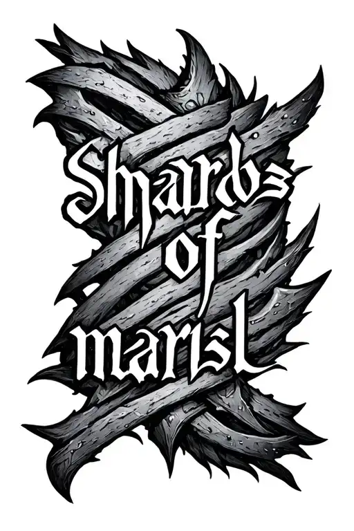 "Shards of narsil" The Lord Of The Rings tattoo design idea