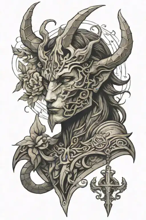 Skyrim tattoo design idea