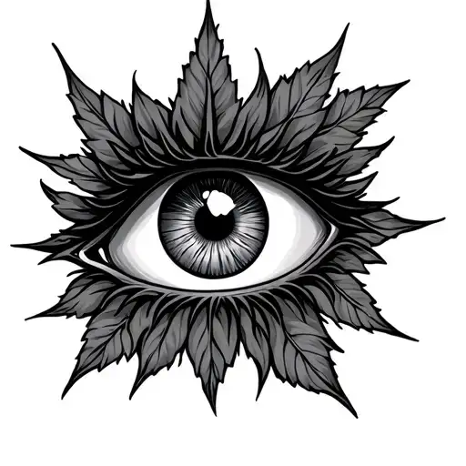 420 all seeing eye tattoo design idea
