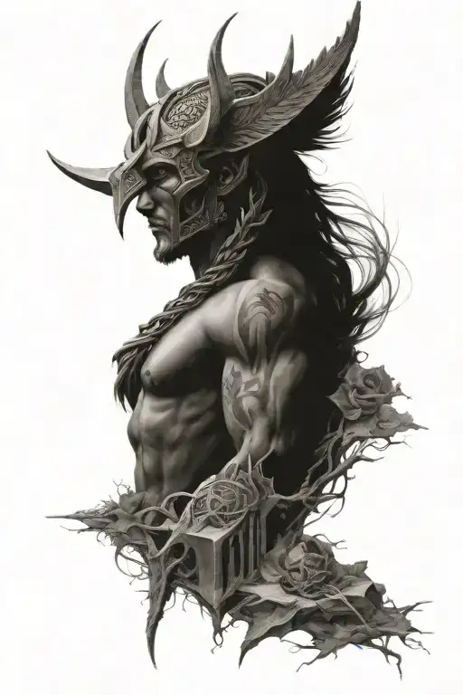 Norse mythology tattoo design idea